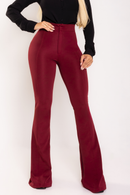 Calça Flare Básica com Bolsos Empina Bumbum