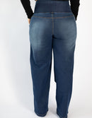 Calça Modeladora Afina Cintura Jeans Fittform Wide