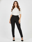 Calça Modeladora Afina Cintura Fittform Skinny Botão