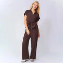 Conjunto Valena™ com Amarração de Laço e Pantalona Fluida