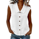 [COMPRE 1 E LEVE 2] Camisa Celinea™ em Linho de algodão Com Gola Elegante e Botões Frontais / Leveza Que Combina Com Tudo