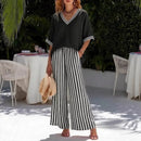 Conjunto Calenne™ em Linho de Algodão com Contraste
