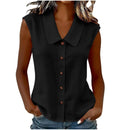 [COMPRE 1 E LEVE 2] Camisa Celinea™ em Linho de algodão Com Gola Elegante e Botões Frontais / Leveza Que Combina Com Tudo