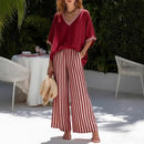 Conjunto Calenne™ em Linho de Algodão com Contraste