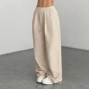 Calça Sara™ em Malha Texturizada Premium com Modelagem Ampla