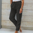 (Compre 1 Leve 2) Calça Martina™ em Linho de Algodão e Cós Ajustável