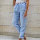 (Compre 1 Leve 2) Calça Martina™ em Linho de Algodão e Cós Ajustável