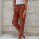 (Compre 1 Leve 2) Calça Martina™ em Linho de Algodão e Cós Ajustável