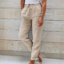 (Compre 1 Leve 2) Calça Martina™ em Linho de Algodão e Cós Ajustável