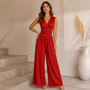 Macacão Alessie™ com Modelagem Pantalona e Cintura Marcada / Um Look Completo Sem Complicar A Produção