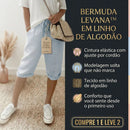 [COMPRE 1 E LEVE 2] Bermuda Levana™ em Linho de Algodão com Cintura Ajustável