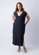 Vestido Clara — Midi com Zíper Frontal