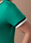 Vestido Poema — Verde com Detalhe em Contraste